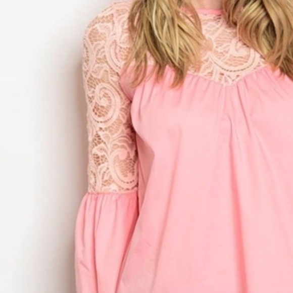 BLUSH LACE TOP - Picture 4 of 4